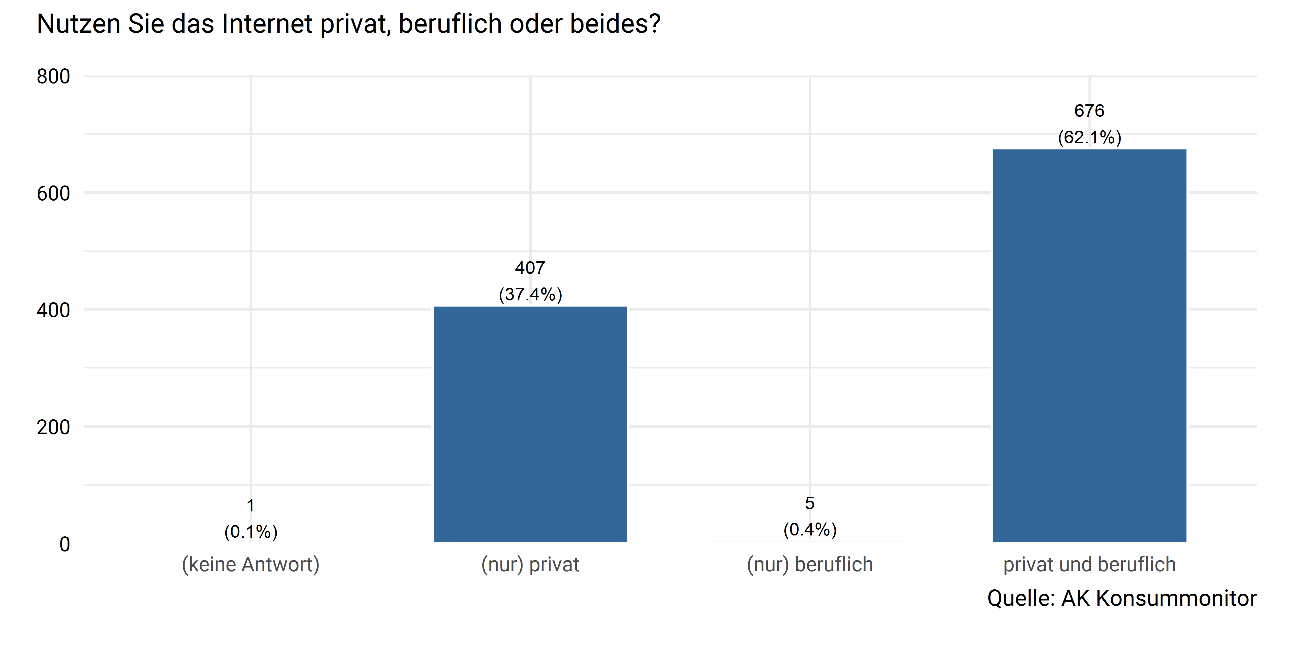 Internetnutzung (privat und/oder beruflich)
